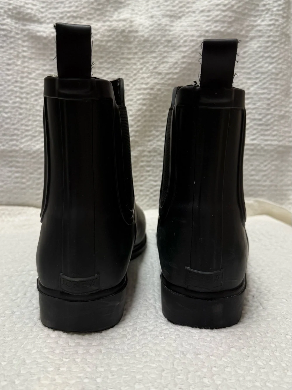J.Crew | Black Chelsea Waterproof Rain Boots | Size = 8
